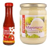 Mayonaise, ketchup, mosterd