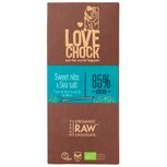 Chocoladereep, vegan, sweet nibs-seasalt, 70gr, Lovechock