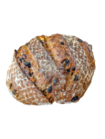 BROOD.revolutie, bio krenten brood, 600gr