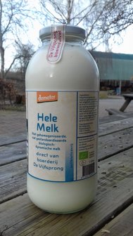 Hele melk, 1ltr-fles, Vijfsprong