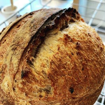 Bruin, tarwe volkoren en tarwemeel brood, 650 gr, Bosakker Brood*