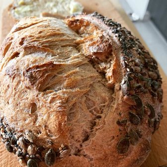 Desem oergranen brood, 325gr, Bosakker Brood*