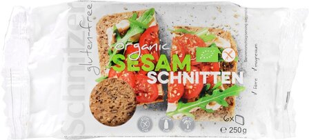 Sesambrood, glütenvrij, 250gr, Schnitzer