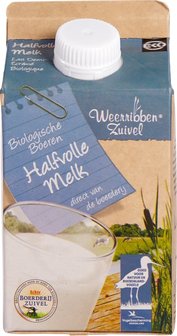 Halfvolle melk, 500ml-pak, Weerribben Zuivel