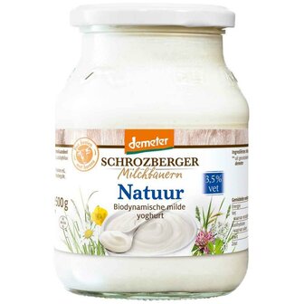 Volle yoghurt, 500gr-pot, Schrozberger