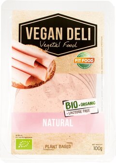Broodbeleg naturel, 100gr, FITFOOD Vegan Deli