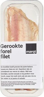 Gerookte forelfilet, 125gr, Marct