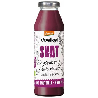 Shot gember-bessen, 280ml, Voelkel