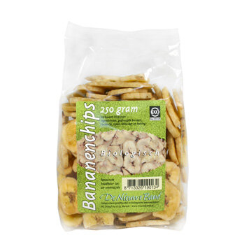 Bananenchips, 250g, De Nieuwe Band