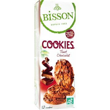 Cookies tout chocolat, 200g, Bisson