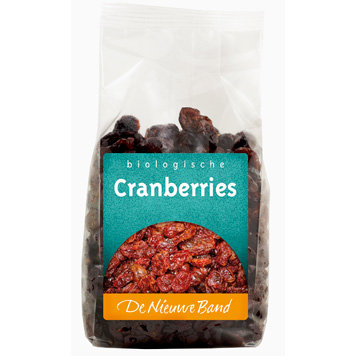 Cranberries (gedroogd), 250gr, De Nieuwe Band