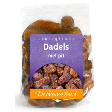 Dadels, met pit, 500gr, De Nieuwe Band