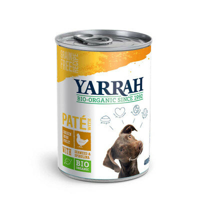 Hondenvoer, paté, kip, 400g, Yarrah