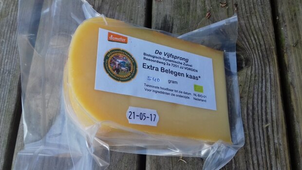 Extra belegen boerenkaas, 500gr, Vijfsprong