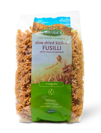 Fusilli volkoren, 500gr, La Bio Idea