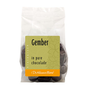 gember choco puur, 175g, De Nieuwe Band