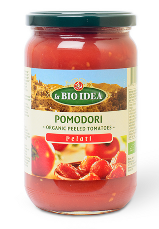 Gepelde tomaten, 660gr, La Bio Idea