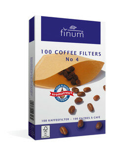 Koffiefilters nr.4 100stuks ongebleekt