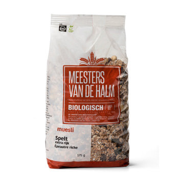 Muesli spelt, 575gr, Meesters van de Halm