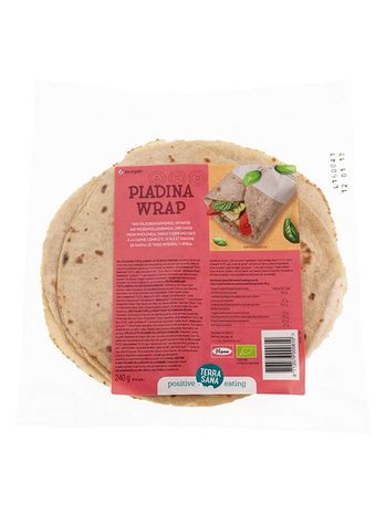 Piadina wraps, tarwe-haver, 240gr, Terrasana