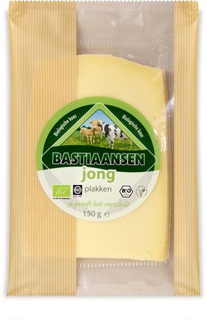 Plakjes jonge kaas, 50+, 150gr, Bastiaansen
