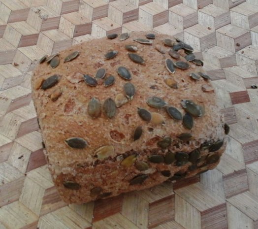 Speltbrood pompoenpitten, Sallands Ambachtsbrood, niet biologisch gecertificeerd