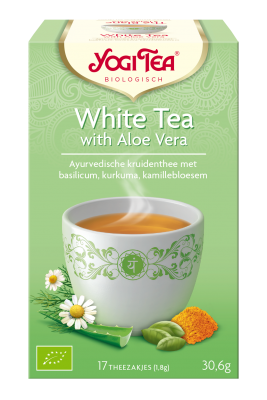 White tea aloe vera thee, 17zakjes, Yogi