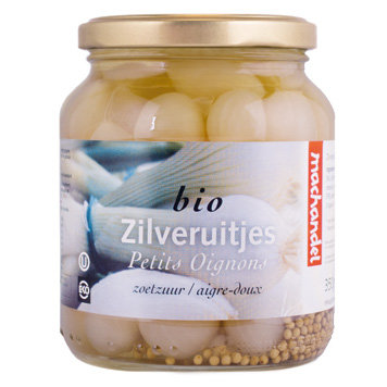 Zilveruitjes zoetzuur, 340gr, Machandel