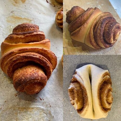 Kaneelbroodje, per stuk, Bosakker Brood, niet biologisch gecertificeerd