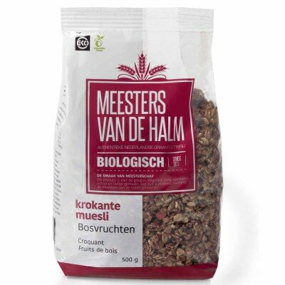 Krokante muesli, bosvruchten, 500gr, Halm