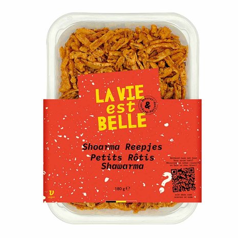 Bakreepjes shoarma, vegan, 180gr, La Vie Est Belle