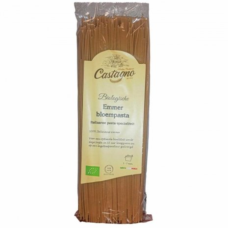 Emmer-spaghetti, bloem, 500gr, Castagno