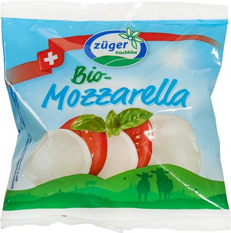 Mozzarella 45+, 100gr, Z&uuml;ger