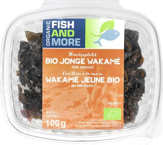 Jonge Wakame, uit zeewier, 100gr, Fish and More