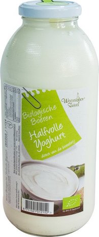 Halfvolle yoghurt, 1ltr-fles, Weerribben Zuivel