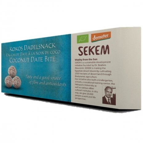 Sekem Dadelsnack Kokos, 120gr, Sekem