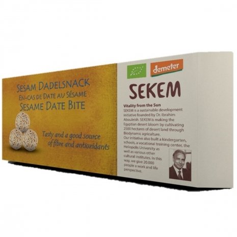 Sekem Dadelsnack Sesam, 120gr, Sekem