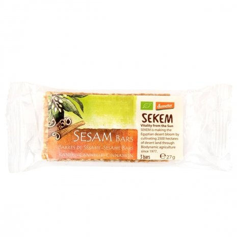 Sesam bar, kaneel, 27gr, Sekem