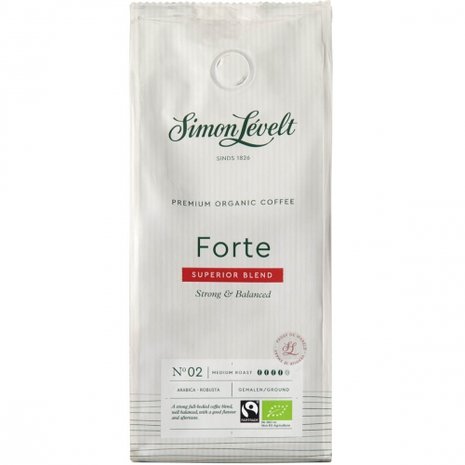 Koffie, gemalen, forte, arabica-robusta, 250gr, Simon Levelt