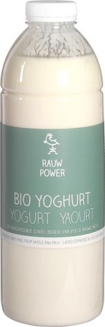 Rauwe boerenyoghurt, 1ltr, Rauw Power