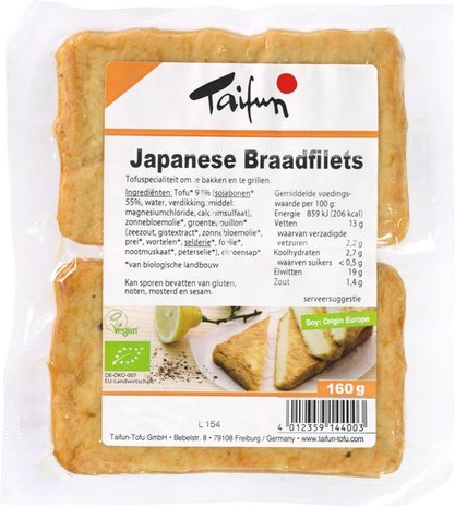 Japanse braadfilet, 160gram, Taifun