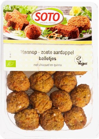 Hennep zoete aardappel balletjes, 180gr, Soto