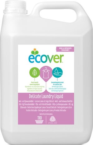 Wasmiddel, vloeibaar-, wol-fijn delicate, 5ltr,  Ecover