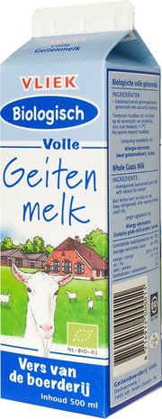 Geitenmelk 0,5ltr, Vliek