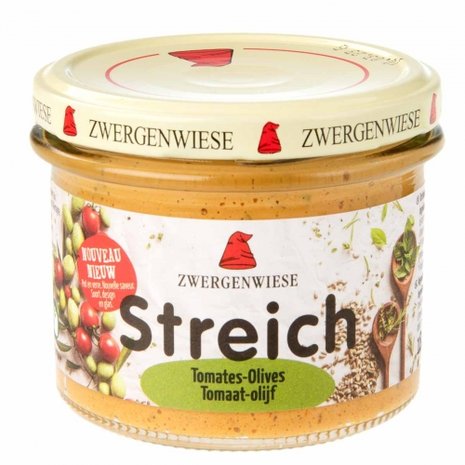 Tomaat-olijf spread, 180g, Zwergenwiese