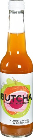 Kombucha, bloedsinaasappel-bergamot, 275ml, Butcha