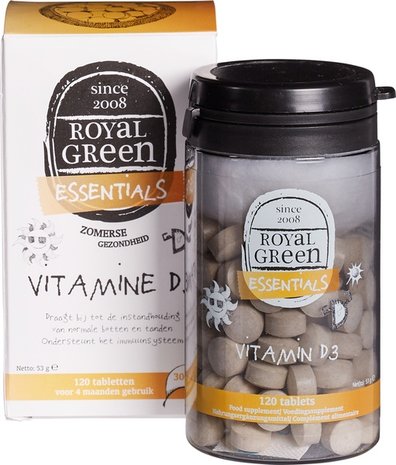 Vitamine D3, 120st, Royal Green