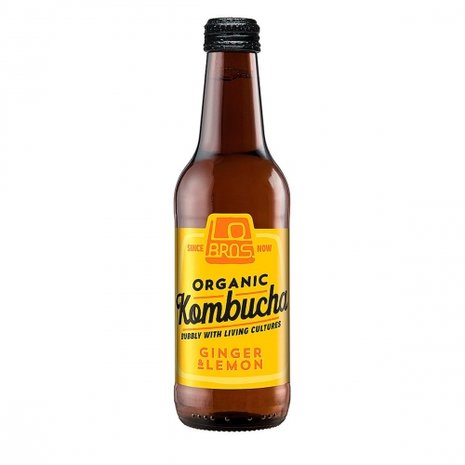 Kombucha, ginger-lemon, 330ml, Lo Bros