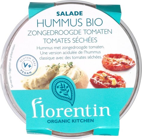 Hummus, zongedroogde tomaat, 170gr, Florentin