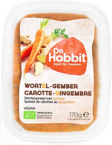 Wortelspread gember, 170gr, Hobbit